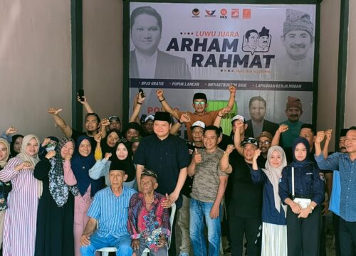 Arham Basmin Mattayang Ajak Relawan Berpolitik Riang Gembira