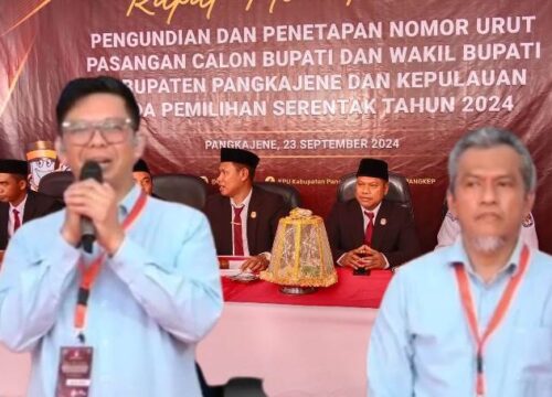 Pilkada Pangkep, Dokter Cua-Sofyan Razak Dapat Nomor Urut 2