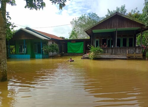 Banjir Terjang Desa Muara Wahau, Pemerintah Desa Dinilai Tidak Responsif