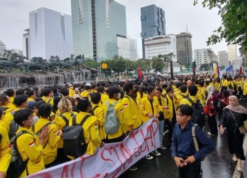 Mahasiswa Tolak Kebijakan Efisiensi Anggaran Pemerintah Prabowo-Gibran