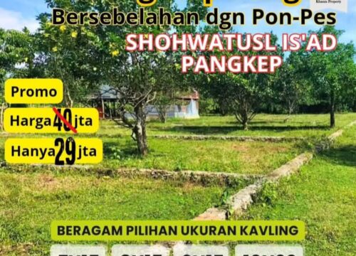 ADVERTORIAL: Promo! Tanah Kavling Siap Bangun di Pangkep, Harga Spesial