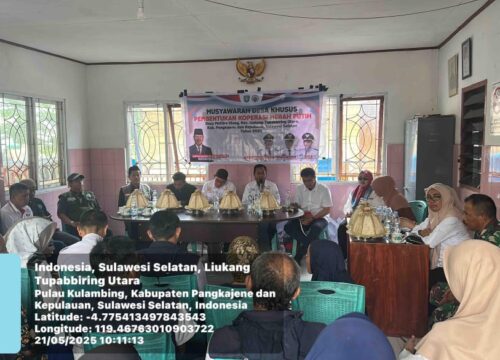 Desa Mattiro Uleng Bentuk Koperasi Merah Putih, Siap Jadi Motor Ekonomi Pulau