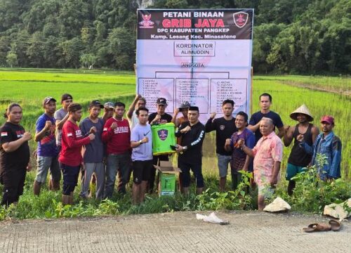 Sukseskan Program Prioritas Presiden Ketahanan Pangan, GRIB Jaya Pangkep Bentuk Petani Binaan