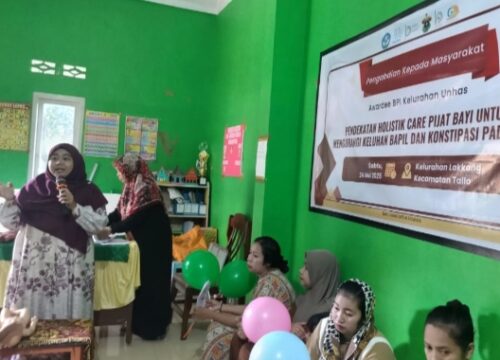 Mahasiswa BPI UNHAS Bawa Terapi Pijat Bayi ke Lakkang, Solusi Sehat untuk Si Kecil