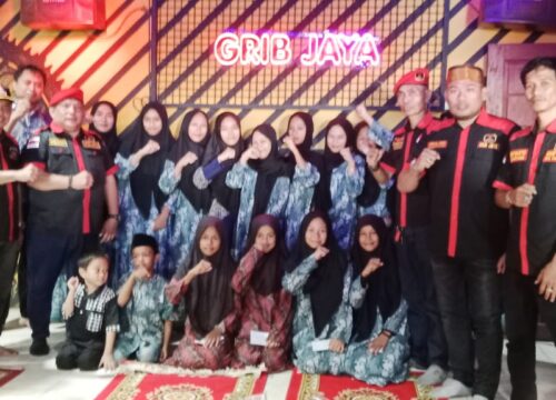 Resmikan Sekretariat, GRIB Jaya Pangkep Beri Santunan pada Panti Asuhan Mattoangin