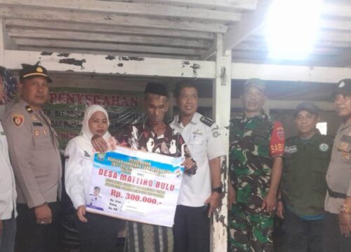 Ringankan Beban Warga, Pemerintah Desa Mattiro Bulu Salurkan BLT DD Tahap Dua