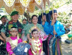 Disambut Tarian Padduppa, Danrem 141/TP Brigjen TNI Andre Clift Rumbayan Kunjungi Kodim 1421/Pangkep dan Bagikan Sembako
