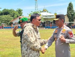 Menhan RI Kunjungi Keluarga Prajurit Gugur, Kapolres Pangkep Sambut Penuh Hormat
