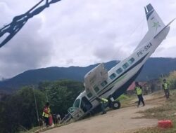 Pesawat Smart Air Tergelincir di Bandara Tiom Lanny Jaya, Evakuasi Masih Berlangsung
