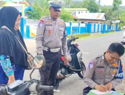 Satlantas Polres Pangkep Intensifkan Edukasi Operasi Zebra Pallawa 2025 di Balocci