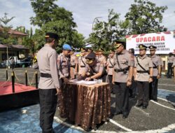 Kapolres Pangkep Pimpin Sertijab Pejabat Utama, Kompol Ridwan Saenong Resmi Jabat Kapolsek Bungoro