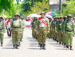 Gerak Jalan HUT RI, Kades Mattiro Uleng Apresiasi Kekompakan Kepala Desa se-Pangkep