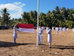 Dirgahayu ke-81 NKRI, Sang Saka Merah Putih Berkibar di Pulau Masalima